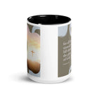 Romans 3:23 Bible Verse, the glory White Ceramic Mug with Color Inside