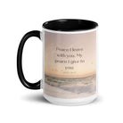 John 14:27 Bible Verse, not as the White Ceramic Mug with Color Inside