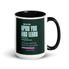 Matthew 11:29-30 Bible Verse, I am gentle White Ceramic Mug with Color Inside Black 15 oz