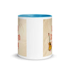 Exodus 15:2 Bible Verse, The LORD is my strength White Ceramic Mug with Color Inside