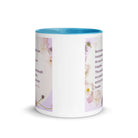 Isaiah 53:5 Bible Verse, by his wounds White Ceramic Mug with Color Inside