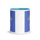 Matthew 11:29-30 Bible Verse, Take my yoke White Ceramic Mug with Color Inside