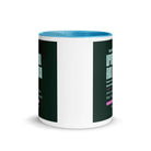 Matthew 11:29-30 Bible Verse, I am gentle White Ceramic Mug with Color Inside