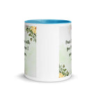 John 14:27 Bible Verse, My peace White Ceramic Mug with Color Inside