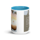 Romans 3:23 Bible Verse, the glory White Ceramic Mug with Color Inside