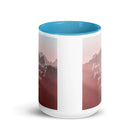 John 14:27 Bible Verse, I give you White Ceramic Mug with Color Inside