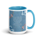 Revelation 21:4 Bible Verse, every tear White Ceramic Mug with Color Inside Blue 15 oz