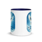 John 14:26 Bible Verse, Holy Spirit Dove White Ceramic Mug with Color Inside