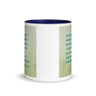 Psalm 23:4 Bible Verse, fear no evil White Ceramic Mug with Color Inside
