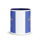 Matthew 11:29-30 Bible Verse, Take my yoke White Ceramic Mug with Color Inside