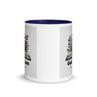 1 John 4:8 Bible Verse, God is Love White Ceramic Mug with Color Inside