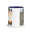 Romans 3:23 Bible Verse, the glory White Ceramic Mug with Color Inside