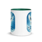 John 14:26 Bible Verse, Holy Spirit Dove White Ceramic Mug with Color Inside