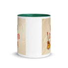 Exodus 15:2 Bible Verse, The LORD is my strength White Ceramic Mug with Color Inside