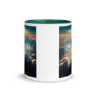 Ephesians 6:10 Bible Verse, be strong in the Lord White Ceramic Mug with Color Inside