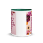 John 3:16 Bible Verse, For God So Loved White Ceramic Mug with Color Inside