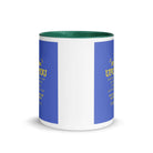 Matthew 11:29-30 Bible Verse, Take my yoke White Ceramic Mug with Color Inside