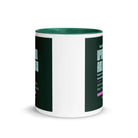 Matthew 11:29-30 Bible Verse, I am gentle White Ceramic Mug with Color Inside