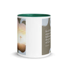 Romans 3:23 Bible Verse, the glory White Ceramic Mug with Color Inside