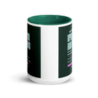 Matthew 11:29-30 Bible Verse, I am gentle White Ceramic Mug with Color Inside