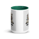 1 John 4:8 Bible Verse, God is Love White Ceramic Mug with Color Inside