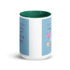 1 John 4:8 Bible Verse, doesn’t love White Ceramic Mug with Color Inside