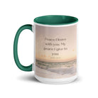 John 14:27 Bible Verse, not as the White Ceramic Mug with Color Inside