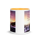 1 Corinthians 2:5 Bible Verse, power of God White Ceramic Mug with Color Inside