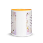 Isaiah 53:5 Bible Verse, by his wounds White Ceramic Mug with Color Inside