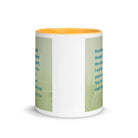 Psalm 23:4 Bible Verse, fear no evil White Ceramic Mug with Color Inside