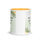 John 14:27 Bible Verse, My peace White Ceramic Mug with Color Inside