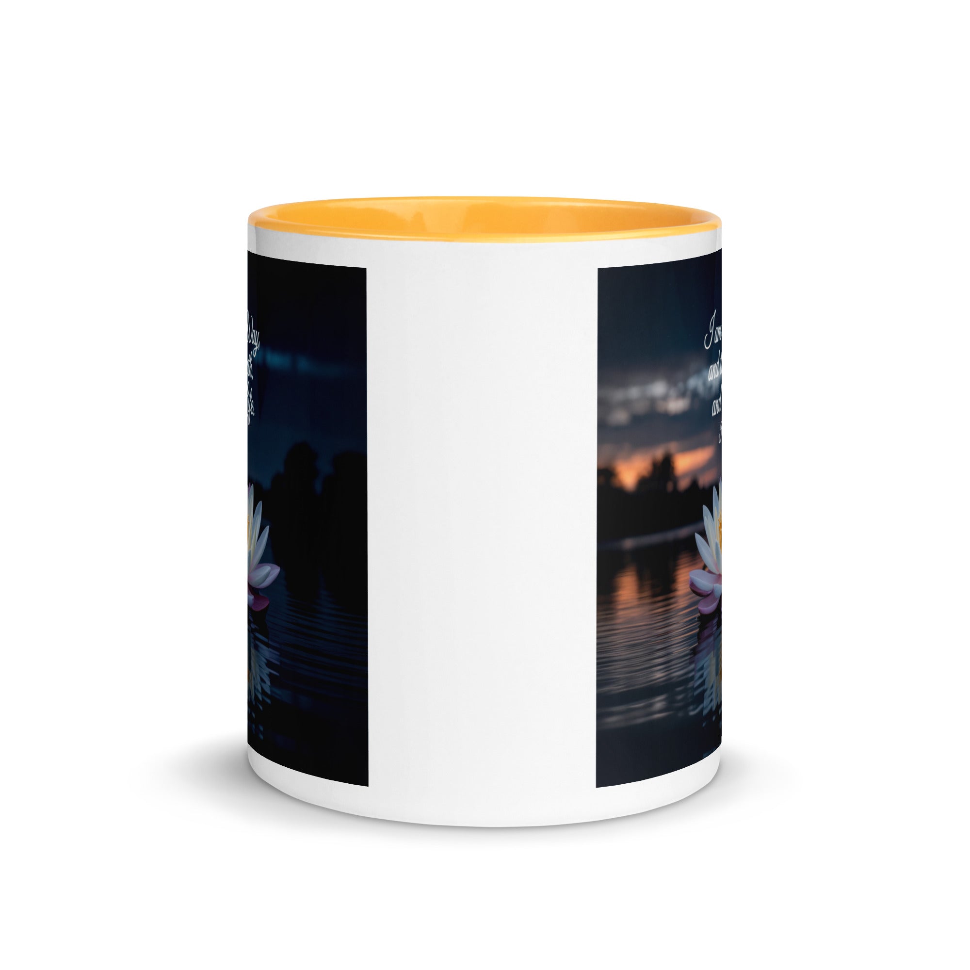 John 14:6 Bible Verse The Father White Ceramic Mug with Color Inside