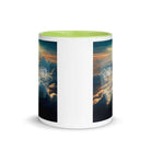 Ephesians 6:10 Bible Verse, be strong in the Lord White Ceramic Mug with Color Inside