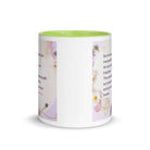 Isaiah 53:5 Bible Verse, by his wounds White Ceramic Mug with Color Inside