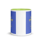 Matthew 11:29-30 Bible Verse, Take my yoke White Ceramic Mug with Color Inside