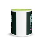 Matthew 11:29-30 Bible Verse, I am gentle White Ceramic Mug with Color Inside