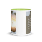 Romans 3:23 Bible Verse, the glory White Ceramic Mug with Color Inside
