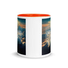 Ephesians 6:10 Bible Verse, be strong in the Lord White Ceramic Mug with Color Inside