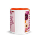 John 3:16 Bible Verse, For God So Loved White Ceramic Mug with Color Inside