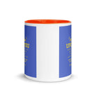 Matthew 11:29-30 Bible Verse, Take my yoke White Ceramic Mug with Color Inside