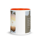 Romans 3:23 Bible Verse, the glory White Ceramic Mug with Color Inside