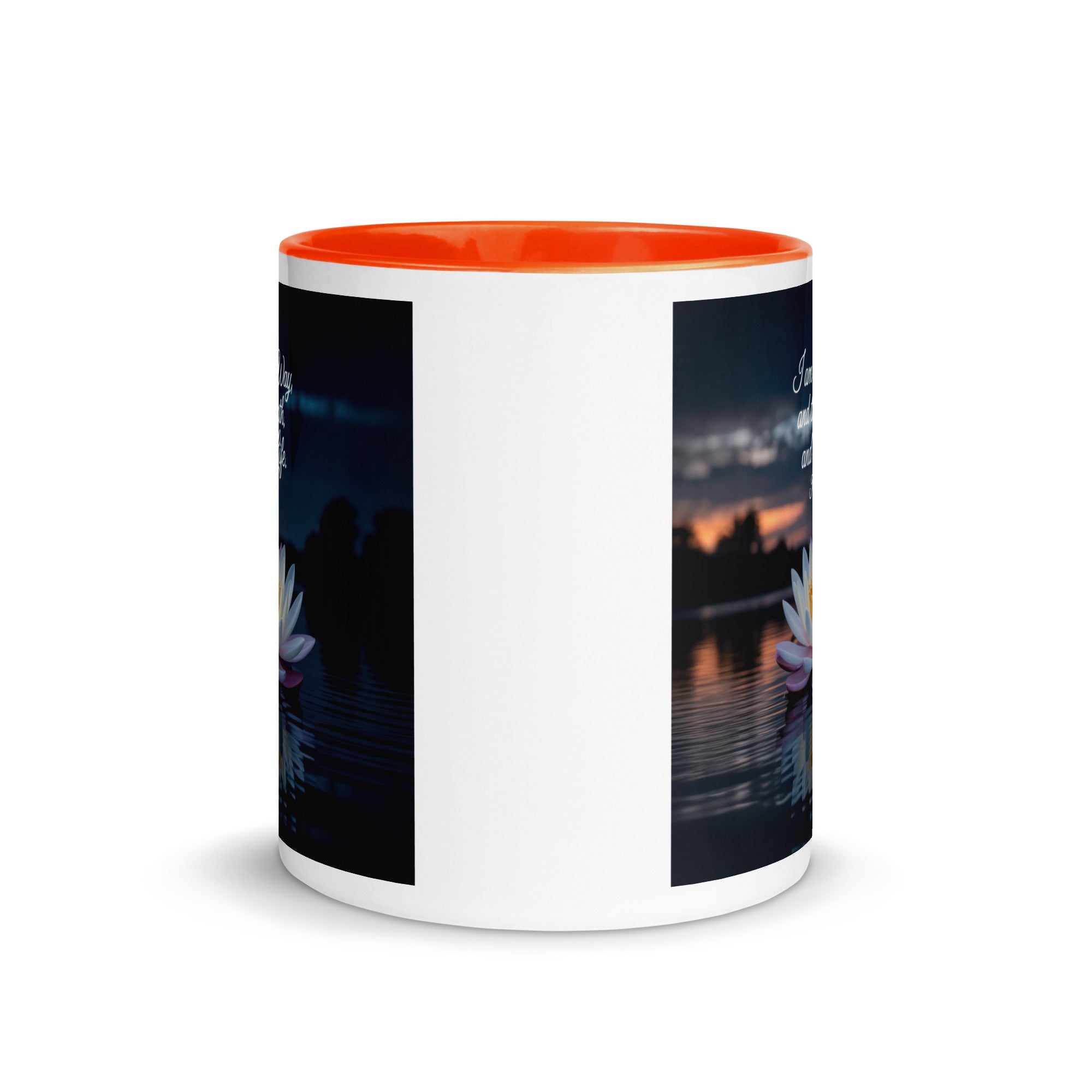 John 14:6 Bible Verse The Father White Ceramic Mug with Color Inside