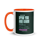 Matthew 11:29-30 Bible Verse, I am gentle White Ceramic Mug with Color Inside