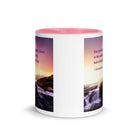 1 Corinthians 2:5 Bible Verse, power of God White Ceramic Mug with Color Inside