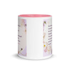 Isaiah 53:5 Bible Verse, by his wounds White Ceramic Mug with Color Inside