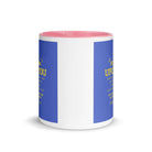 Matthew 11:29-30 Bible Verse, Take my yoke White Ceramic Mug with Color Inside