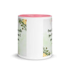 John 14:27 Bible Verse, My peace White Ceramic Mug with Color Inside