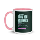 Matthew 11:29-30 Bible Verse, I am gentle White Ceramic Mug with Color Inside