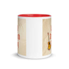 Exodus 15:2 Bible Verse, The LORD is my strength White Ceramic Mug with Color Inside