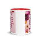 John 3:16 Bible Verse, For God So Loved White Ceramic Mug with Color Inside